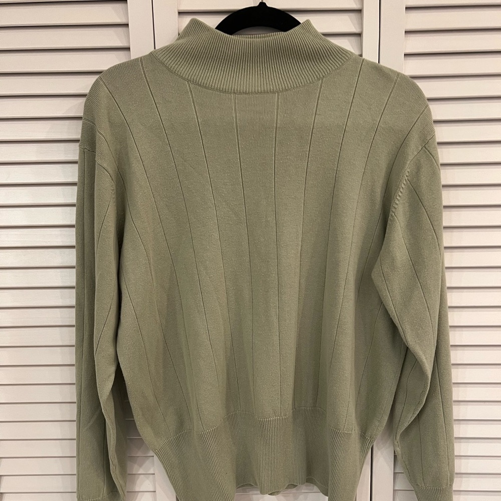 Sage Green Mockneck Sweater
